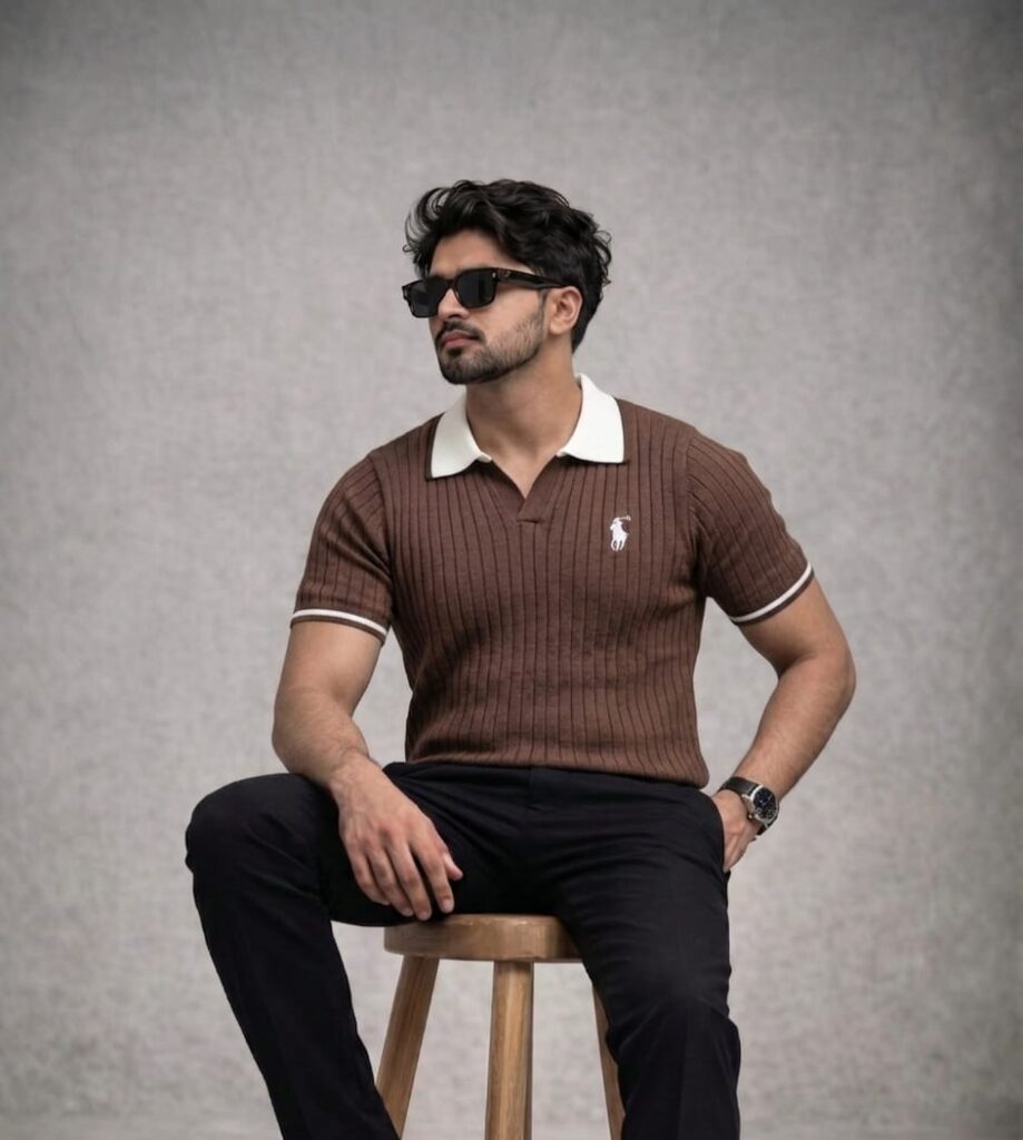 RALPH LAUREN POLO T-SHIRT “CHOCOLATE”